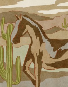 野生の砂漠の馬 作： 