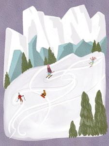 冬の山遊び 作： 