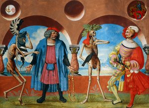 アルブレヒト・カウフの「死の舞踏」サイクルより、ベルンの政府首脳とブルジョワの死 作： Niklaus Manuel