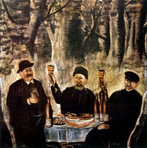町の4人の長老の祝祭 作： Niko Pirosmani