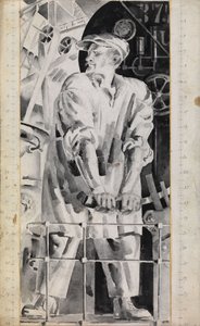 機械工、1920年代 作： Nikolai Adrianovich Tyrsa