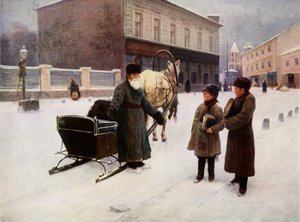 「ジョーク」、1892年、1965年。 作： Nikolai Alekseevich Kasatkin