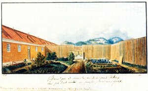 ピーター刑務所の中庭、1832年 作： Nikolai Alexandrovich Bestuzhev