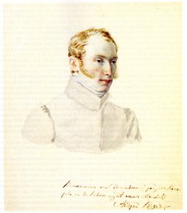 デカブリスト男爵の肖像アンドレイ・フォン・ローゼン1799-1884、1832