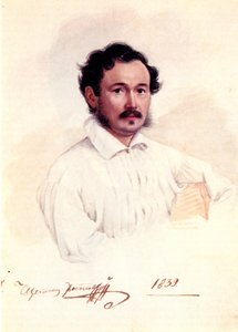 デカブリストデュークドミトリーシェピンロストフスキーの肖像1798-1858、1839 作： Nikolai Alexandrovich Bestuzhev