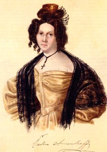 肖像画のプラソヴィア・アネンコワ1800-1876、デカブリストイワン・アネンコウの妻、1836