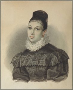 Yelizaveta Petrovna Naryshkina 1801-1867、1832の肖像 作： Nikolai Alexandrovich Bestuzhev