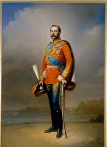 ロシア皇帝アレクサンドル 2 世 (1818 ～ 1881 年) の肖像画 (「解放者」として知られる)。 Nikolai Andreevich Lavrov (1820-1875) の絵画、キャンバスに油彩 作： Nikolai Andreevich Lavrov