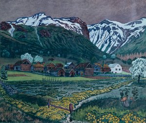 キンポウゲの夜 作： Nikolai Astrup