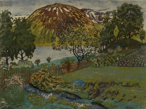 ジューン・ナイト・イン・ザ・ガーデン（キャンバスに油彩） 作： Nikolai Astrup