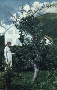 最後の夏の日、1911年頃（キャンバスに油彩） 作： Nikolai Astrup