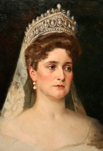「皇后アレクサンドラ・フョードロヴナの肖像」、1907年 作： Nikolai Bodarevsky