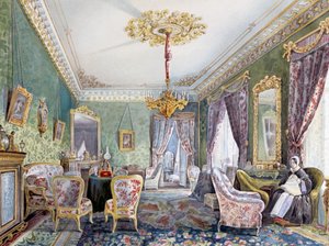サンクトペテルブルクの家のインテリア 作： Nikolai Ivanovich Tichobrazov