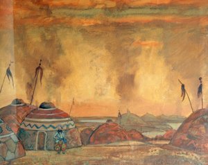 ボロディン、イゴール王子-ビューネv。レーリッヒ 作： Nikolai Konstantinowitsch Roerich