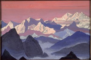 カンチェンジュンガ- NKRoerichによる絵画 作： Nikolai Konstantinowitsch Roerich