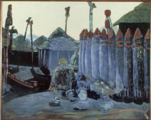 NKRoerich、異教の寺院 作： Nikolai Konstantinowitsch Roerich