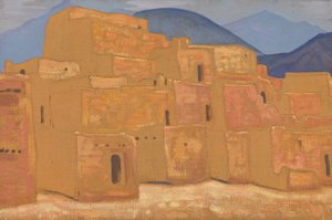 タオスプエブロ、ニューメキシコ、1921年 作： Nikolai Konstantinowitsch Roerich