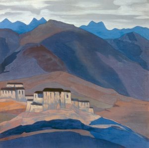 チベット修道院 作： Nikolai Konstantinowitsch Roerich