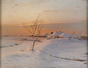 冬の夜、1895 年 作： Nikolai Nikanorovich Dubovskoy