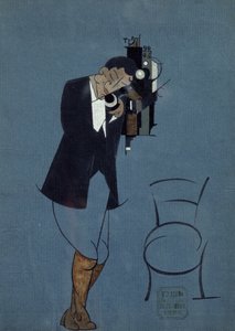 電話での自画像 作： Nikolai Nikolaevich Popov