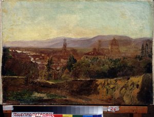 フィレンツェ（イタリア）（フィレンツェ）。 Nikolai Nikolayevich Ge (Gay) (1831-1894) の絵画、キャンバスに油彩 作： Nikolai Nikolajevitch Gay