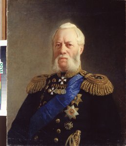 「アレクサンドル・パンフィロフ提督の肖像 (1808-1874)」 ニコライ・ニコラエヴィチ・ゲー (ゲイ) (1831-1894) 作 1871年 国立中央海軍博物館 サンクトペテルブルク 作： Nikolai Nikolajevitch Gay