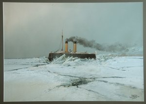 砕氷船イェルマーク、1898 年 作： Nikolai Nikolayevich Karasin