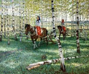 To the Work」、1921年。   作： Nikolai Petrovich Bogdanov Belsky