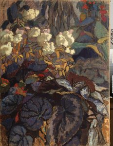 花 (花) - Nikolai Semyonovich Zaytsev (1885-1938) の絵画、キャンバスに油彩 作： Nikolai Semyonovich Zaytsev