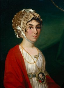 女優兼歌手、プラスコフヤ伯爵夫人シェレメーチエワゼムチュゴヴァの肖像1768-1803、1802 作： Nikolay Ivanovich Argunov