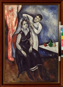 The Hairdresser (Hairdresser) - Nikolai Vladimirovich Sinezubov (Nicolas Sinezouboff) (1891-1956) による絵画、キャンバスに油彩 作： Nikolay Vladimirovic Sinezubov