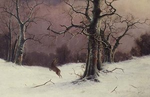 鹿の狩り 作： Nils Hans Christiansen