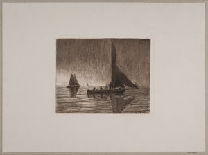 海での雨天 作： Nils Severin Lynge Hansteen