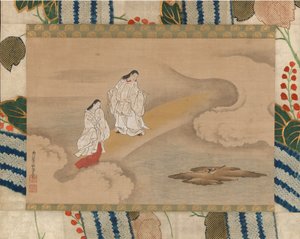 神イザナギと女神イザナミ、18世紀。