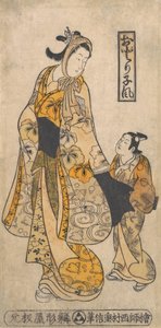 ダンサーのスタイル、18 世紀前半., 18 世紀前半. 作： Nishimura Shigenobu