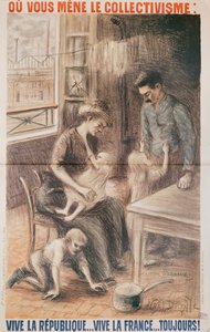 工場労働者の家、選挙ポスター、1909年カラーリソ