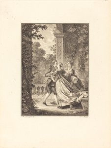 この謎を何も理解することなく 作： Noël Le Mire after Jean Michel Moreau