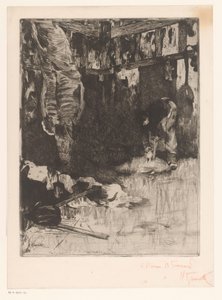 肉屋の店内 作： Norbert Goeneutte