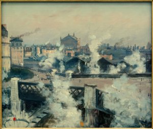 ポンドゥルーロップとサンラザール駅 作： Norbert Goeneutte