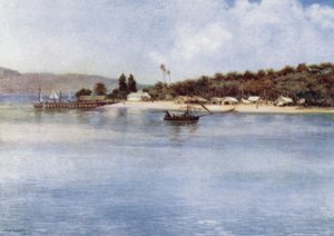 英領ニューギニア・サマリ島（カラーリトグラフ 作： Norman Hardy