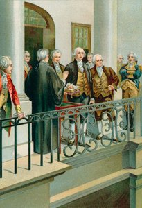 ジョージワシントンが大統領に宣誓 作： North American
