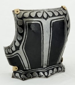 バックプレート、c.1580（モダンレザーの塗装スチール）