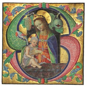 マドンナと子供、おそらくミラノ、1490年頃 作： Northern Italian School
