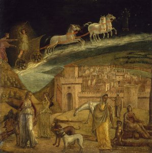 フェーバスのチャリオットを運転するフェートン、1475-1500 作： Northern Italian School