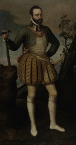 鎧を着た男の肖像、1550年頃