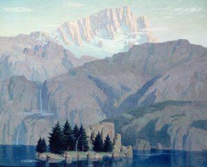 太陽の予言、1920年頃（船上油） 作： Norwood MacGilvary