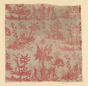 黒人の踊り (調度品生地) 作： Oberkampf Manufactory