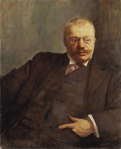 Gunnar Heiberg, Norwegian writer, journalist, playwright - Portrait of the poet Gunnar Heiberg (1857-1929), by Krohg, Oda (1860-1935).油彩・キャンバス