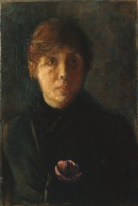 自画像、1890年頃 作： Oda Krohg