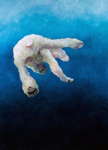 Ursus maritimus 1, 2010 （アクリル、リネン） 作： オディール・キッド